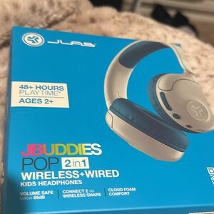 Jbuddies 2-in-1 wired and wireless kids headphones